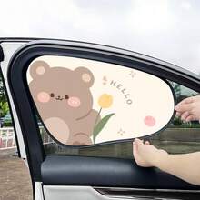 1 tấm che nắng mini hình hoạt hình mùa hè cho cửa sổ xe hơi, màng chống tia UV hấp thụ tĩnh điện, có thể tháo rời không để lại dấu vết - Nhiều kiểu dáng - Xem 5