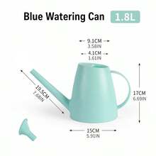 2件/組現代式澆水壺附可拆卸噴嘴 - 耐用防碎塑料，適用於室內外植物，長噴嘴可精準澆水 - 澆水壺 - 查看 13