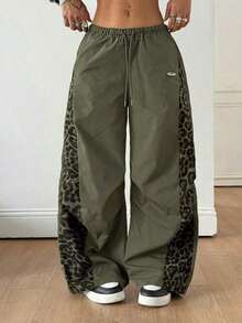 Women's Color-Blocked Parachute Pants For Spring And Summer Outings And Concerts - Multicolor 2 - View 10
