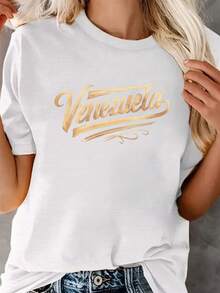 Super Comfortable Women's T-Shirt With A Stylish Design - 白色 - 查看 6