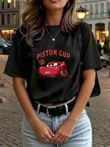 Women T-Shirts - Black - View 4