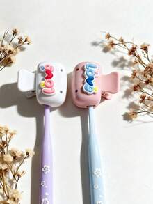 Nắp bảo vệ đầu bàn chải đánh răng dễ thương | Giá đỡ bàn chải đánh răng họa tiết trái tim/bong bóng/đám mây | Dụng cụ lưu trữ bàn chải đánh răng du lịch chống bụi | Hộp lưu trữ bàn chải đánh răng du lịch | Vỏ bảo vệ bàn chải đánh răng chống bụi | Tiện lợi mang theo | Quà tặng tuyệt vời cho người yêu, bạn bè, gia đình, giáo viên và những người đam mê du lịch | Vật dụng thiết yếu cho gia đình, ký túc xá | Vật dụng thiết yếu cho mùa tựu trường - Nhiều màu - Xem 5