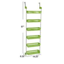 Household Essentials 3-Tier Cesta Over-The-Door Organizador con Ganchos, , , , 1 - Cal - Ver 4