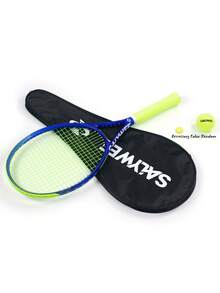 SALYWEE Professional Composite Carbon Fiber Adults Tennis Racket, Shock-Absorbing, Blue And Fluorescent Green Color Combination, Frosted Texture, Ultra-Sticky Handglue For Enhanced Control, Suitable For Offensive Athletes - Multicolor - View 12