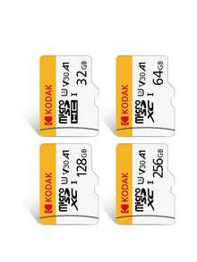 Kodak Brand High-Speed MicroSD Card, U3 Class 10 Flash TF Card 32GB/64GB/128GB/256GB, Max Read/Write Speed 100MB/S, Includes SD Adapter And USB 2.0 Card Reader - View 3