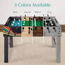 Full Size 54 Inch Regulation Foosball Table For Home, Game Room Includes 2 Balls, 2 Cup Holders - Walnut-54 - View 6
