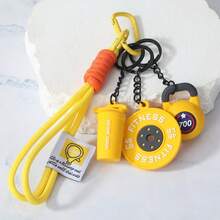 1 buah Gantungan Kunci Seri Kebugaran Mini DIY Kreatif, Liontin Dumbbell Kecil Berkualitas Tinggi yang Dapat Dilepas, Dekorasi Tas Ransel Pasangan - MultiWarna - View 18