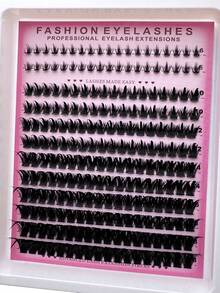 Spikes+100D+Lower Eyelashes Lash Clusters Long 6-18mm Lash Spikes Lower Eyelashes D/DD 218pcs Eyelash Clusters Volume Individual Lashes DIY Spiky Lash Extension Manga Cluster Eyelash Extensions Mink Strips Lashes Thick - DD - 查看 8