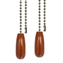 2pcs Wooden Lamp Parts, Ceiling Fan Extension, Lamp Chain Pull Switch, Tabletop Lamp Switch Pull, No Electricity, No Battery, No Wireless Required - 2 Pieces Of Woodwork - View 17