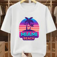 Camiseta impresa para hombres y mujeres - Blanco - Ver 1