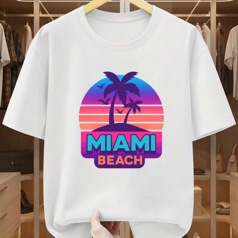 Camiseta impresa para hombres y mujeres - Blanco - Ver 1