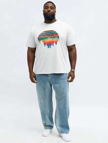 Camiseta de manga larga de gran tamaño para hombre Runcati, camiseta casual de manga corta con cuello redondo y estampado hawaiano para verano y playa. 2KKS - Blanco - Ver 5