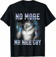 Camiseta con meme de Alpha Wolf - Diseño Unhinged - Blanco - Ver 10