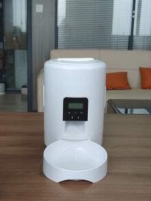 USB自动宠物喂食器,67.63盎司智能自动猫咪喂食器 - USB和电池供电,可编程宠物食品分配器,带定时器和猫咪记录功能,适用于猫狗,定时喂食器带记忆功能,不含电池 - 2公升 - 查看 13