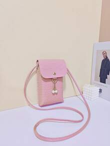 Bolso de teléfono con estampado de cocodrilo, nuevo bolso de hombro de verano para mujer, bolso cruzado casual, versátil y ligero, adecuado para compras, estudiantes, chicas universitarias, amigos, regalos, bolso de teléfono con múltiples compartimentos, rosa, morado, negro, blanco - Multicolor - Ver 11