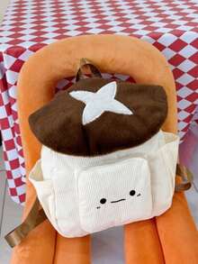 New Mushroom Shaped Fashion Cute Versatile Large Capacity Minimalist Portable Travel Backpack, Suitable For Any Occasion - Multicolor - View 14