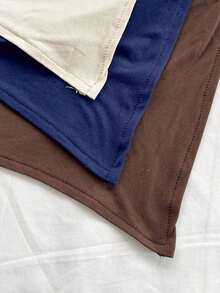 3 piezas Conjunto informal de verano de 2 piezas para mujer con parte superior de hombro asimétrico y bajo asimétrico, adecuado para volver al colegio, té de la tarde, casual, invitada a boda en la playa, brunch de graduación, Día de San Patricio, - Multicolor 5 - Ver 4