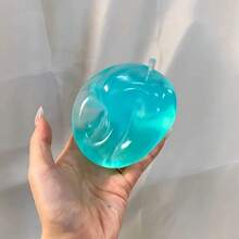 1個椰子油填充可塑性蘋果－透明觸感良好蘋果，適合青少年與成人，可擠壓拉伸，不回彈可塑性感官紓壓玩具－生日禮物－理想禮物－驚喜禮物－節日禮物－情侶禮物－療癒禮物－遊戲愛好者的精緻禮物－擠壓玩具－紓壓必備 - 彩色 - 查看 11