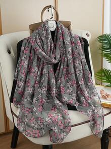 1pc Women's Luxury Scarf, Outdoor Travel Long Scarf, New 80*180CM Fashion Printed Shawl Scarf, Suitable For All Seasons - Multicolor - View 6