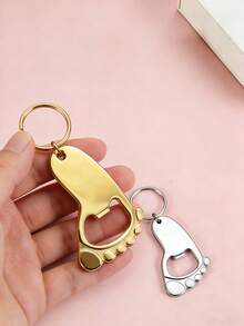 1/15/30 Sets Personalized Bottle Opener Keychain Set, Includes Gauze Bag, Card And Hemp Rope, Multi-Functional High Decorative , Wedding Gift, Party Favors, Bulk Wedding Favors - Multicolor - View 5