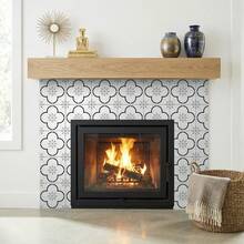 Set de 12 pegatinas de pared con patrón floral francés, pegatinas decorativas retro y gruesas para azulejos de baño, piso y pegatinas antideslizantes con flores y ladrillos para la renovación del fondo de la cocina, pegatinas de pared extraíbles - pts001 - Ver 5