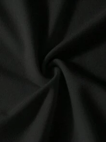 Camiseta de mujer con estampado de fantasma y calabaza de Halloween - Negro - Ver 6