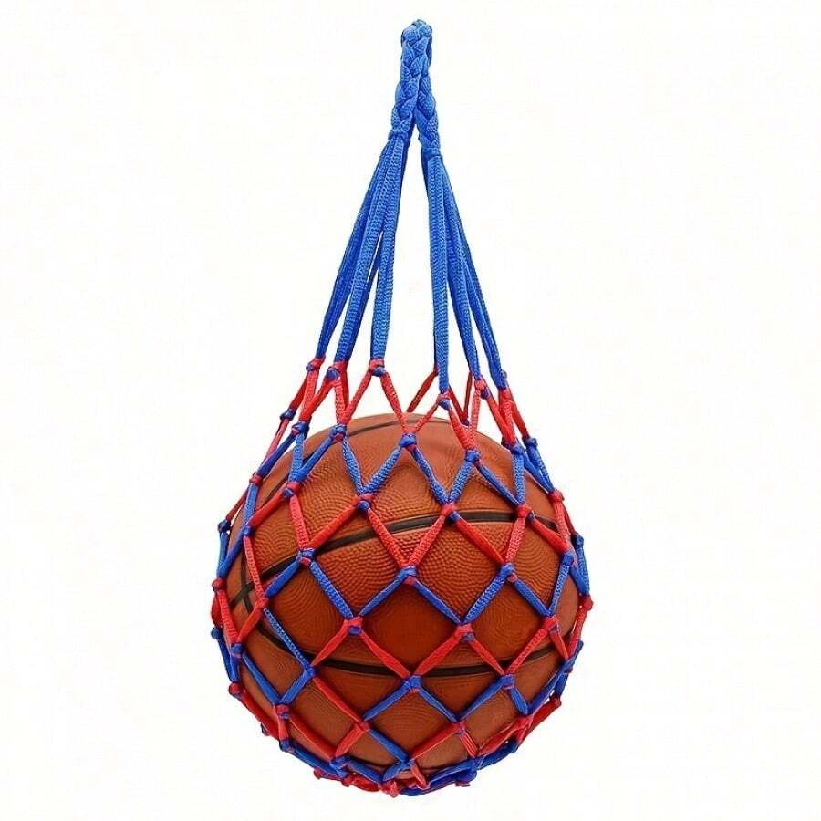 Durable Multipurpose Tennis Ball Storage Bag, Suitable For Basketball, Soccer, Volleyball And Football - Thick, High-Quality, Blue/Yellow/White Design With Reinforced Stitching And Handles, Versatile Sports Bag | Vibrant Mesh Bag | Sturdy Handles - Multicolor - View 1