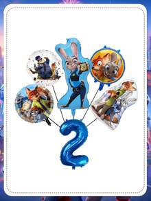 Disney Bộ bóng bay số chủ đề Zootopia, bóng bay hình nhân vật đa năng giúp chuẩn bị tiệc dễ dàng, được làm từ chất liệu giấy bạc nhẹ và bền, sẵn sàng bơm hơi ngay khi lấy ra khỏi bao bì mà không cần lắp ráp phức tạp. Hình in chống phai màu giữ được độ tươi sáng ngay cả khi bị đổ hoặc ẩm ướt, đảm bảo trang trí tiệc của bạn luôn tươi mới suốt sự kiện. - Bóng bay - Xem 13