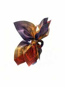 1pc New Double-Sided Cashew Flower & Heart Shaped Hair Claw Clip, Bow Hair Clip, Summer Beach Hair Claw, Fashion Ponytail Clip, Gift For Women Summer Hair Accessories - Multicolor - View 6