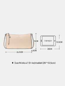 Kate Spade KS GINNIE Women's Premium Shoulder Bag, Fashionable Crossbody Bag With Clover Print, Women's Underarm Handbag - Apricot - View 8