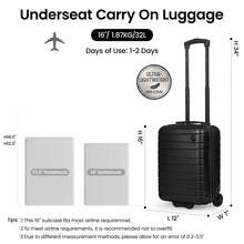 Lightweight Hardshell Luggage 16in/20in/30in,Rolling Suitcase For Traveling For Men Women,Different Sizes Suitable For Various Travel Needs - 黑色 - 查看 2