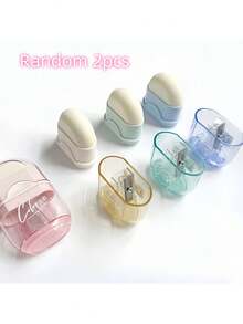 2-In-1 Pencil Sharpener With Eraser, Cute Mini Portable Transparent Candy-Colored Multifunctional Stationery With Pencil Shavings Storage Box, Essential For Students And Office, Ideal For Daily Use And Back To School - 2-in-1 Pencil Sharpener and Eraser - View 13