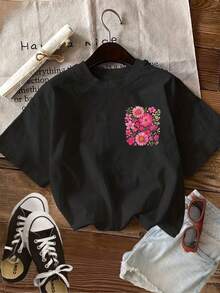 Women T-Shirts - Black - View 3