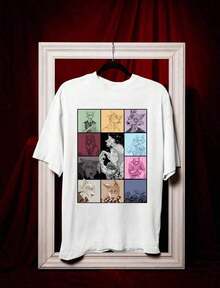 'Summer Vibes' Print T-Shirt, Size S, Cute T-Shirt, Party T-Shirt, Beach T-Shirt, Summer T-Shirt - 藍白 - 查看 1