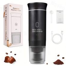ENSSU Portable Coffee Maker | 3-In-1 Rechargeable Self-Heating Coffee Machine, Suitable For Capsules And Ground Coffee, Compact Handheld Coffee Maker For Office, Camping, RV And Hiking, Gift And Celebration - Multicolor - View 14