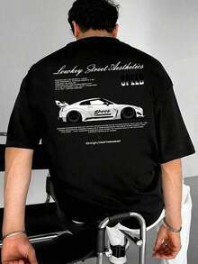 Casual hombre camiseta manga corta hombre suéter versátil camiseta cuello redondo hombre top NMTM - Albaricoque - Ver 10