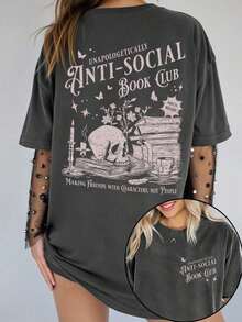 Spring Vacation Outfits For Women, Spring T-Shirt For Women - Dark Grey - View 1