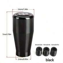 1pc Car Modification Accessory Aluminum Alloy Racing Style Gear Shift Knob 5-Speed Universal - One Size Fits All - View 13