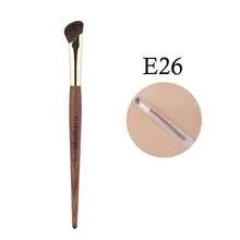 1 cọ trang điểm mũi hình lưỡi liềm FLUFFIN E26, cọ tạo khối mũi cao cấp làm từ lông ngựa tự nhiên, cán gỗ hồng mộc và ống đồng. - màu nâu - Xem 12