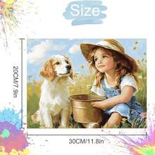 Adults Paint By Number Kits, Framed Painting By Numbers Kits On Canvas, Color By Numbers Adult Watercolor Gifts For Friends Wall Decor Child - Child - View 4