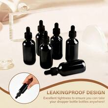 6 Pcs, 2oz Dropper Bottle, Black Glass Eye Dropper Bottle, Tincture Bottles With Dropper, Leak-Proof Design, Stronger Suction, All Kinds Of Mixed Liquids - Gói 6 chai 2oz + Màu đen - Xem 3