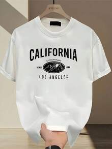 New Women's Short-Sleeved T-Shirt, 180g, 100% Cotton - Versatile Casual T-Shirt With Summer Print For Men - Summer Print T-Shirt For Couples - Unisex - Holiday Gift - 白色 - 查看 11