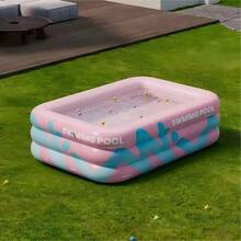 Large Foldable Inflatable Swimming Pool, PVC Thick Indoor Outdoor Water Play Pool, Family Water Party Pool For Summer Cooling, Foldable Summer Pool Suitable For Backyard Or Garden, Ideal For Camping - A - View 13