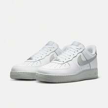 Nike Giày thể thao nam AIR FORCE 1 '07, kiểu dáng cổ thấp FJ4146-128 - Màu Xám nhạt - Xem 5
