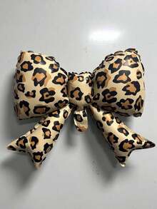 2pcs 40-Inch Black 0-9 Number Foil Balloons, Leopard Print Bow Shaped Balloons, Suitable For Birthday Party, Anniversary Decoration - Black Suit - View 6