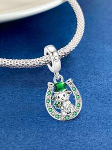 1pc Lucky Sheep Bead Charm, Suitable For Bracelet Necklace DIY Jewelry Making, Gift For Friends - Style 12 - View 8