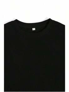 Camiseta de Algodón para Hombre, Talla Grande, con Estampado Original - Cuello Redondo, Corte Regular, Tejido de Punto, Ligeramente Elástica, Camiseta Casual de Verano - Blanco - Ver 4