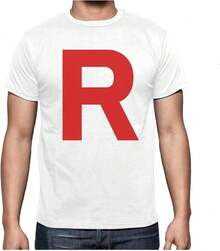 Moderno e informalRetro Villain Style R Letter Halloween Funny Graphic T‑Shirt for Men,Camiseta informal negra de cuello redondo para hombre,Nuevas camisetas 2026, camisas para niños, ropa para niñas, conjuntos de chicas de televisión, conjuntos a juego para madre e hija - Blanco - Ver 7
