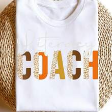 Printed Short-Sleeved T-Shirt, New For Summer 2026, Made Of 220-Gram Pure Fabric, Unisex Design, Featuring A Thanksgiving Leopard Print And An Autumn-Themed Reading And Writing Counselor Shirt Style. - 白色 - 查看 6