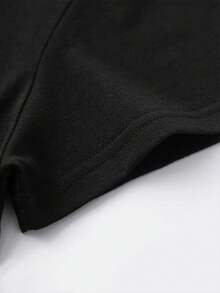 | Exquisite Design | Loose And Comfortable | Easy To Match | Spring/Summer Casual T-Shirt With New York City Letter Print, Short-Sleeved Crew Neck Sports T-Shirt, Women's Top. - 黑色 - 查看 3